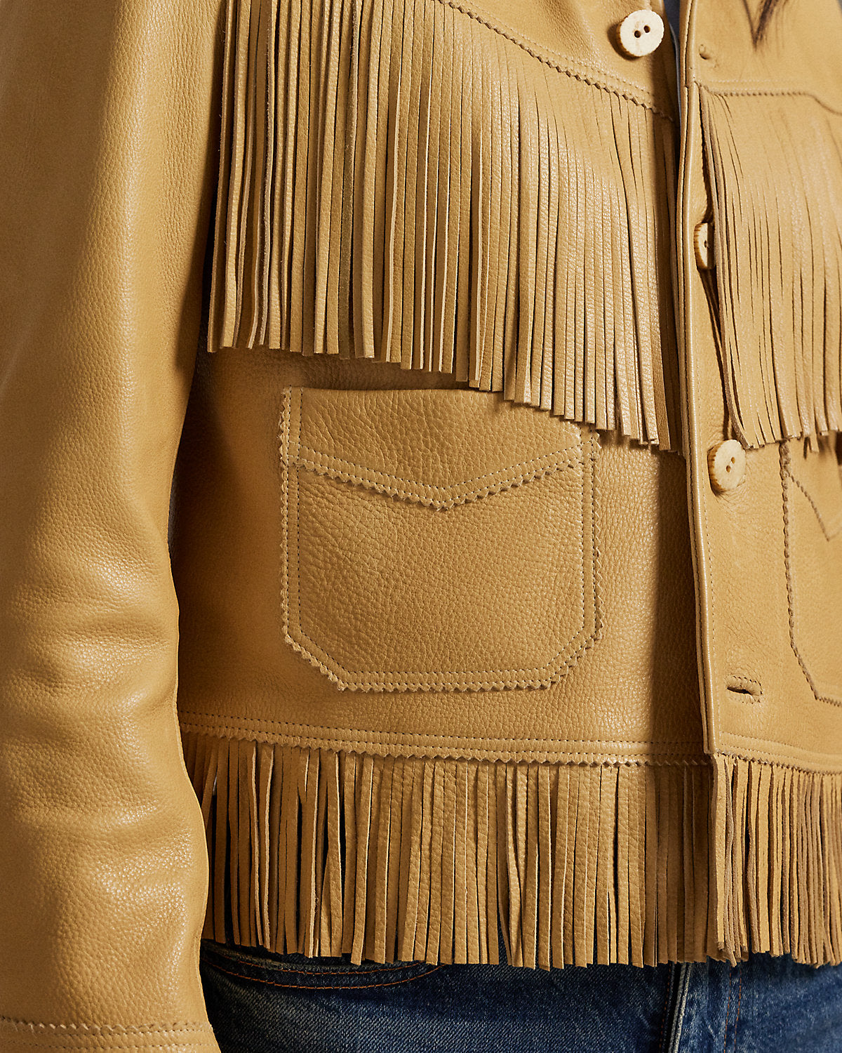 Fringe Leather Jacket