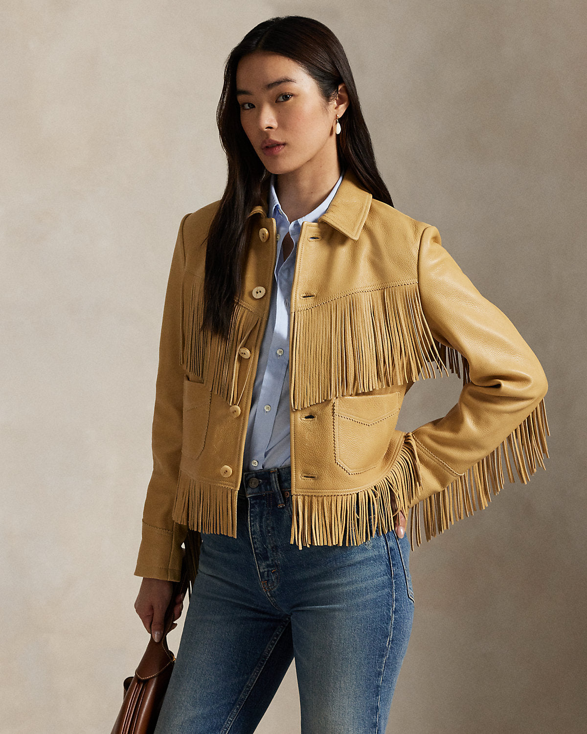 Fringe Leather Jacket