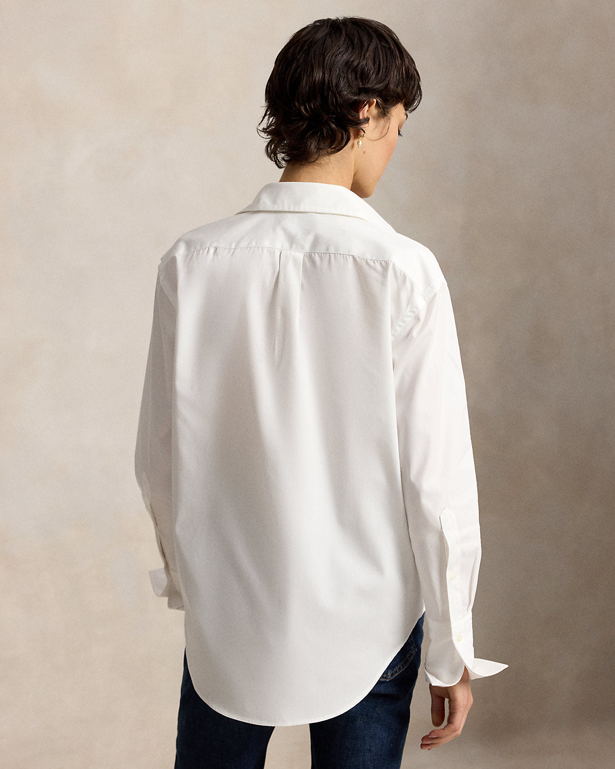 Extended-Cuff Cotton Shirt