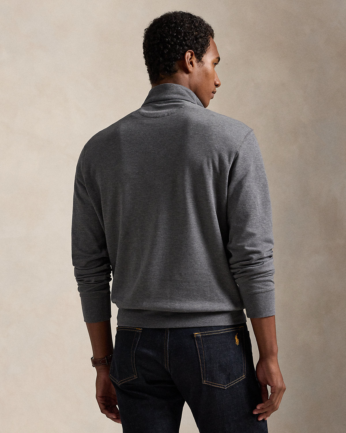 Luxury Jersey Quarter-Zip Pullover
