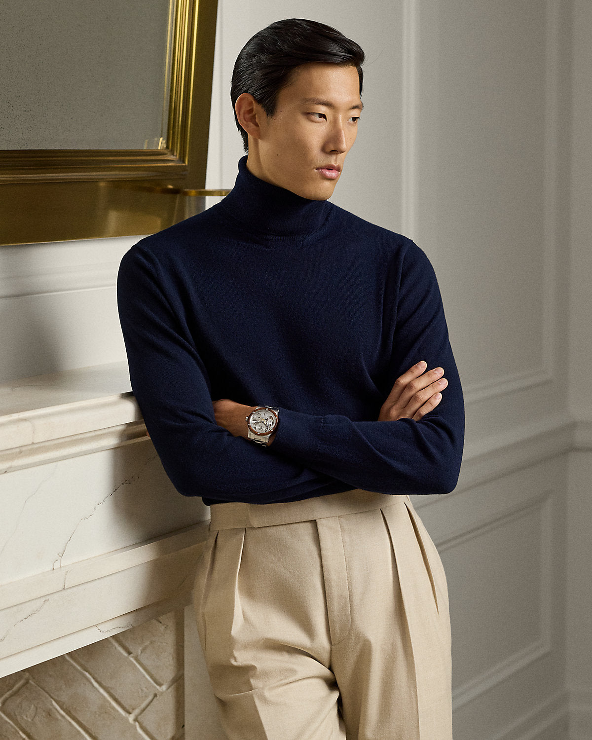 Men's Cashmere Turtleneck Sweater