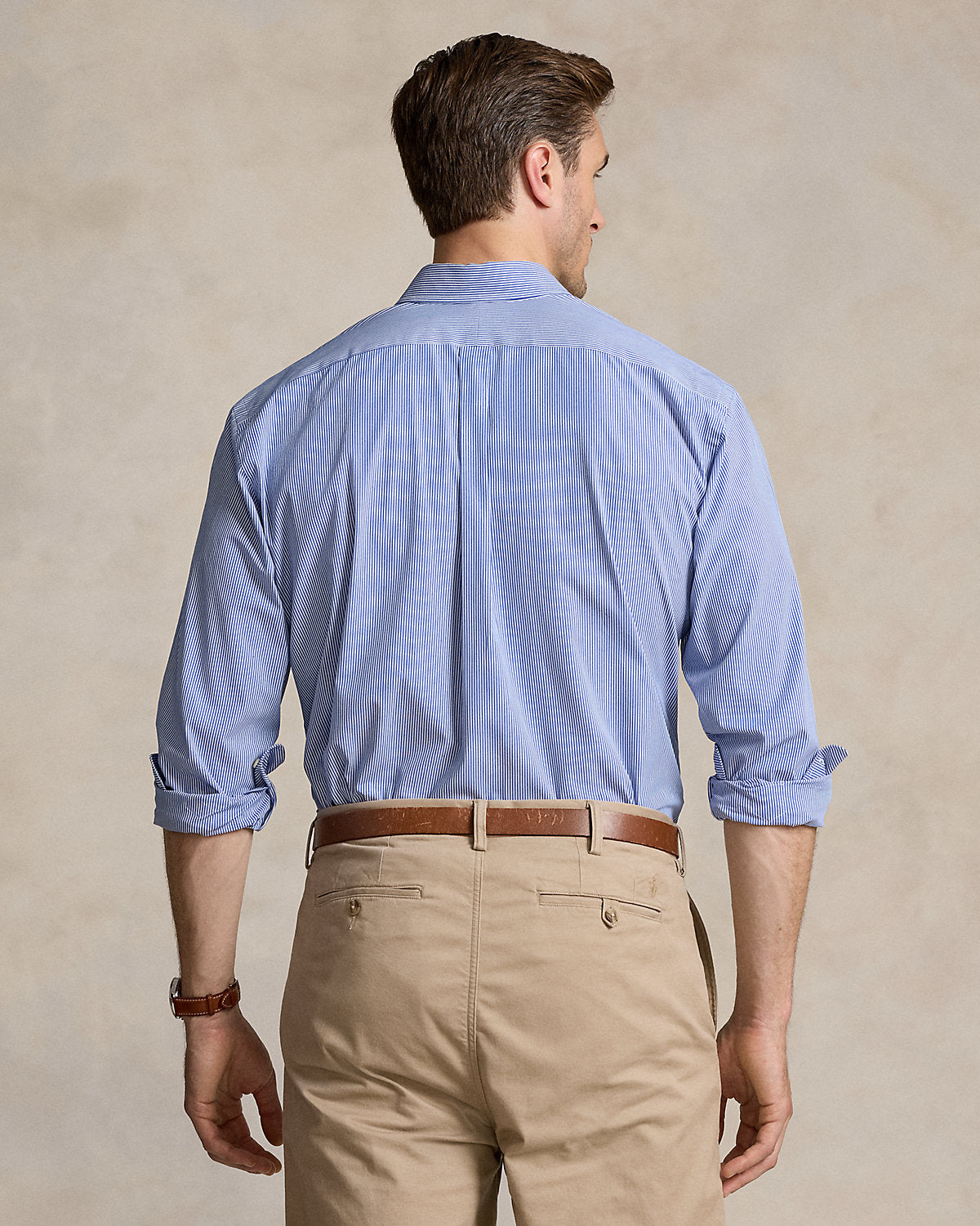 Striped Stretch Poplin Shirt