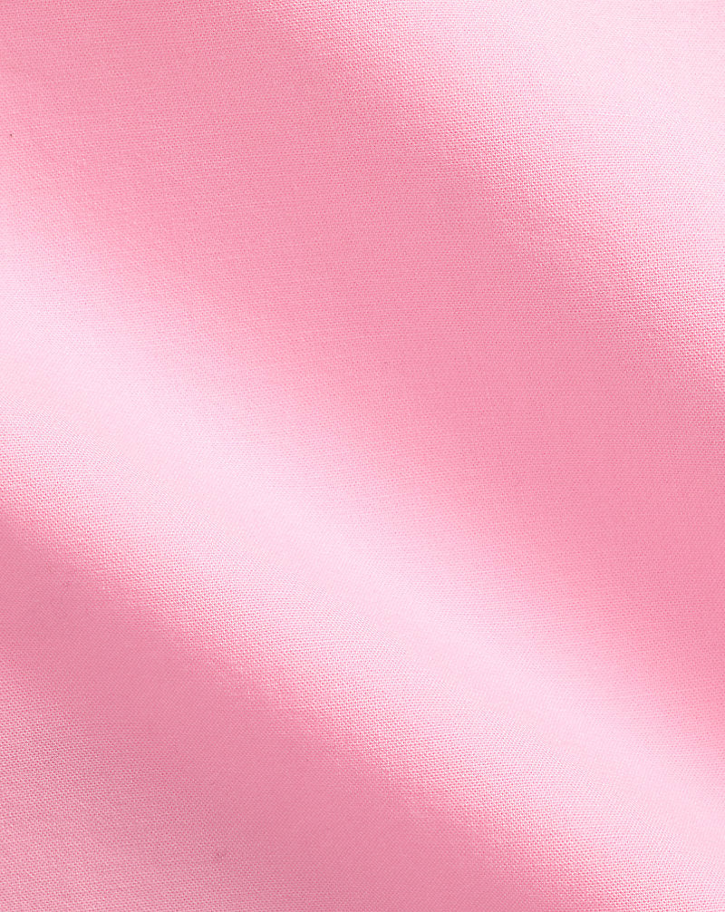 Custom Fit Stretch Poplin Shirt Carmel Pink