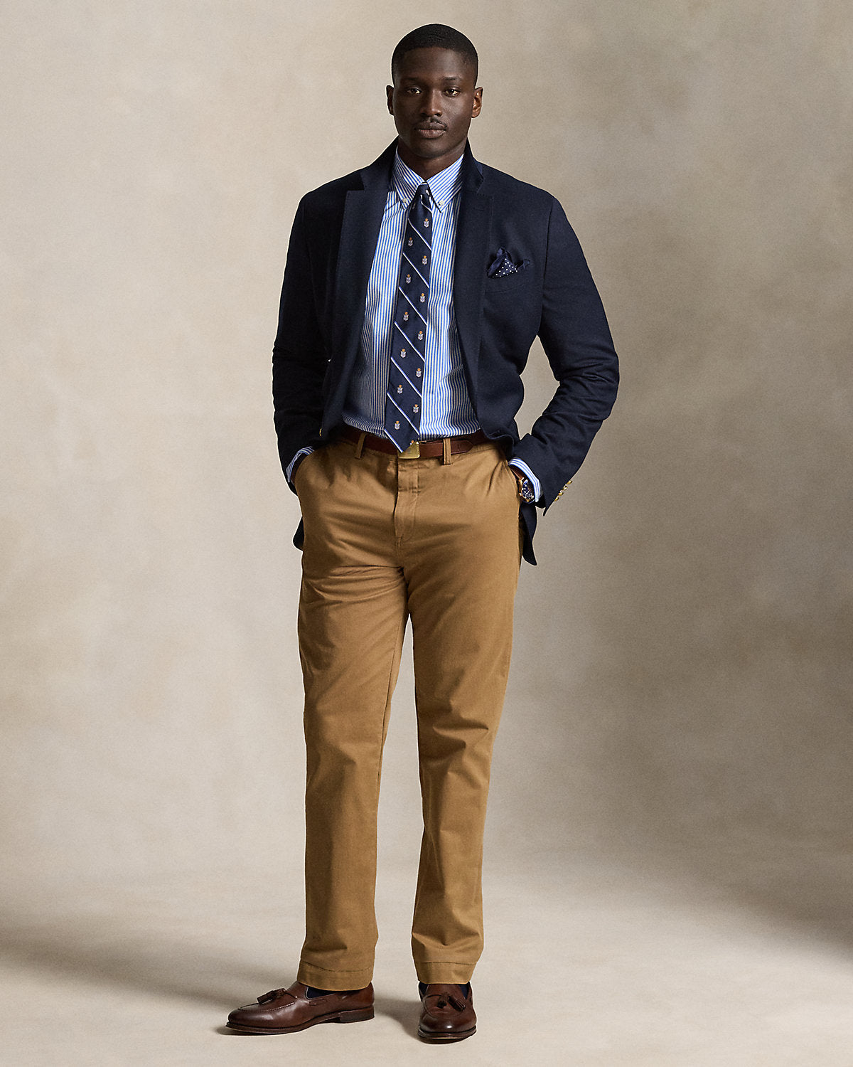 Striped Stretch Poplin Shirt