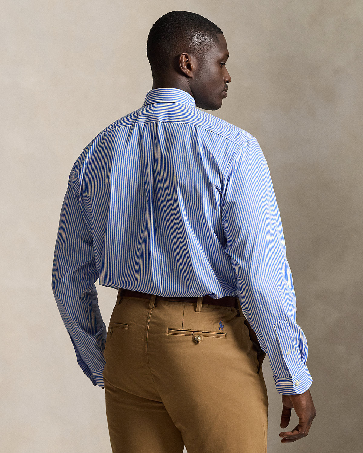 Striped Stretch Poplin Shirt