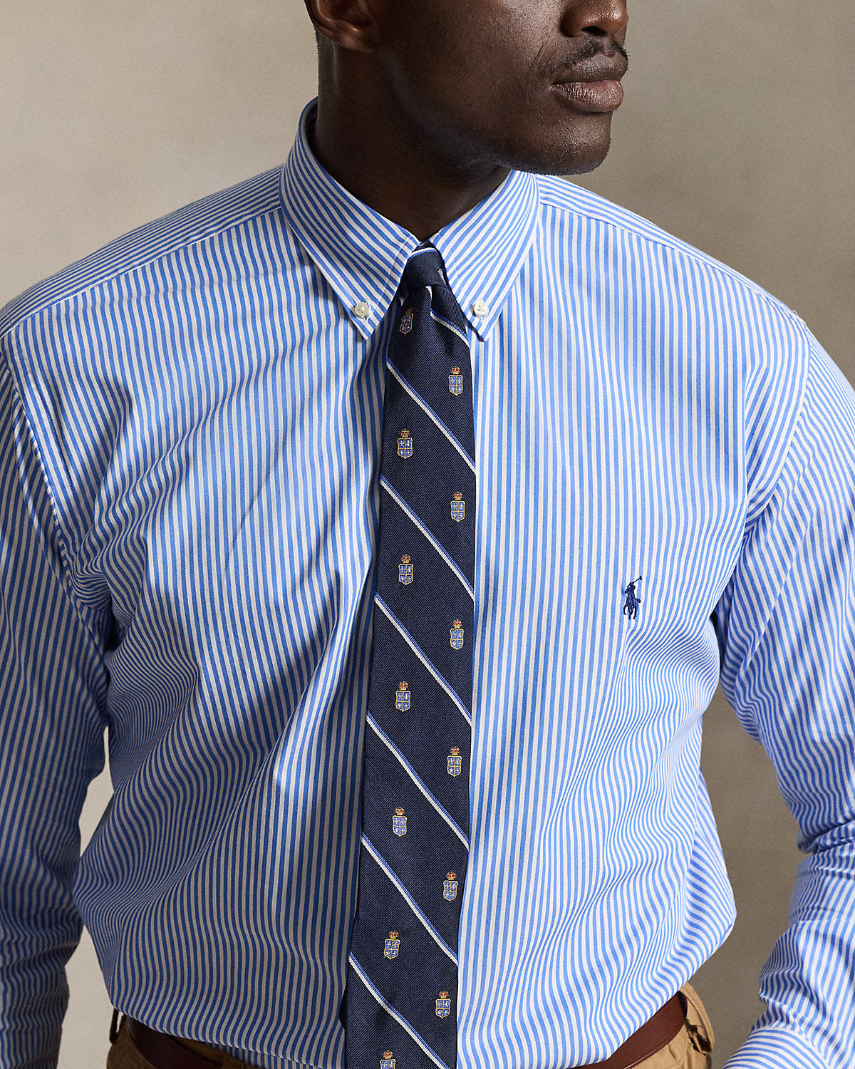 Striped Stretch Poplin Shirt