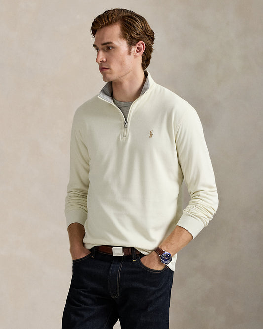 Luxury Jersey Quarter-Zip Pullover
