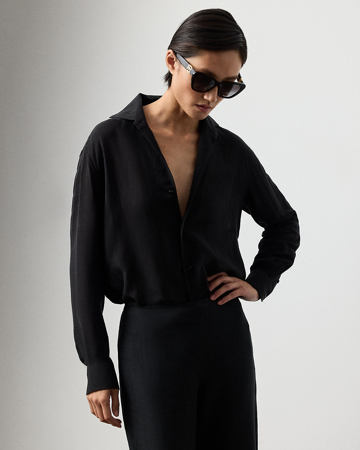 Capri Relaxed Fit Linen Voile Shirt