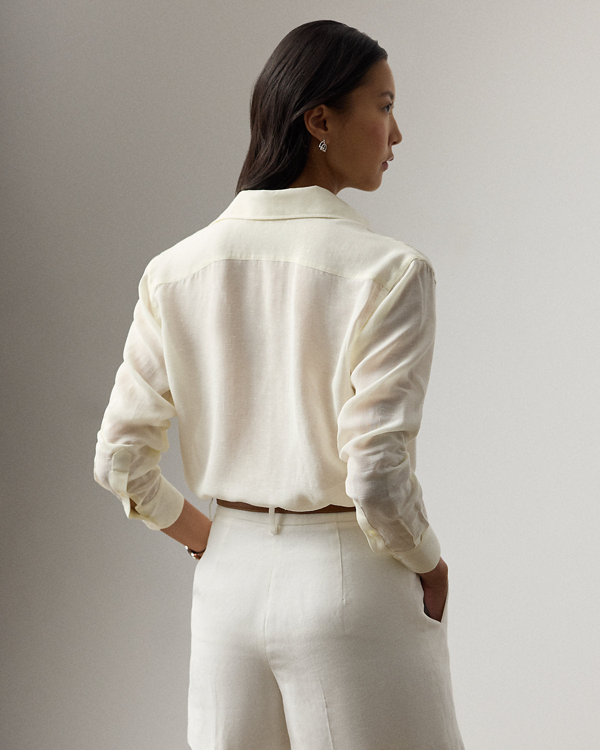 Capri Relaxed Fit Linen Voile Shirt