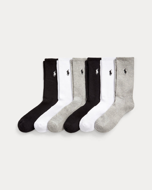 Cotton-Blend Crew Sock 6-Pack