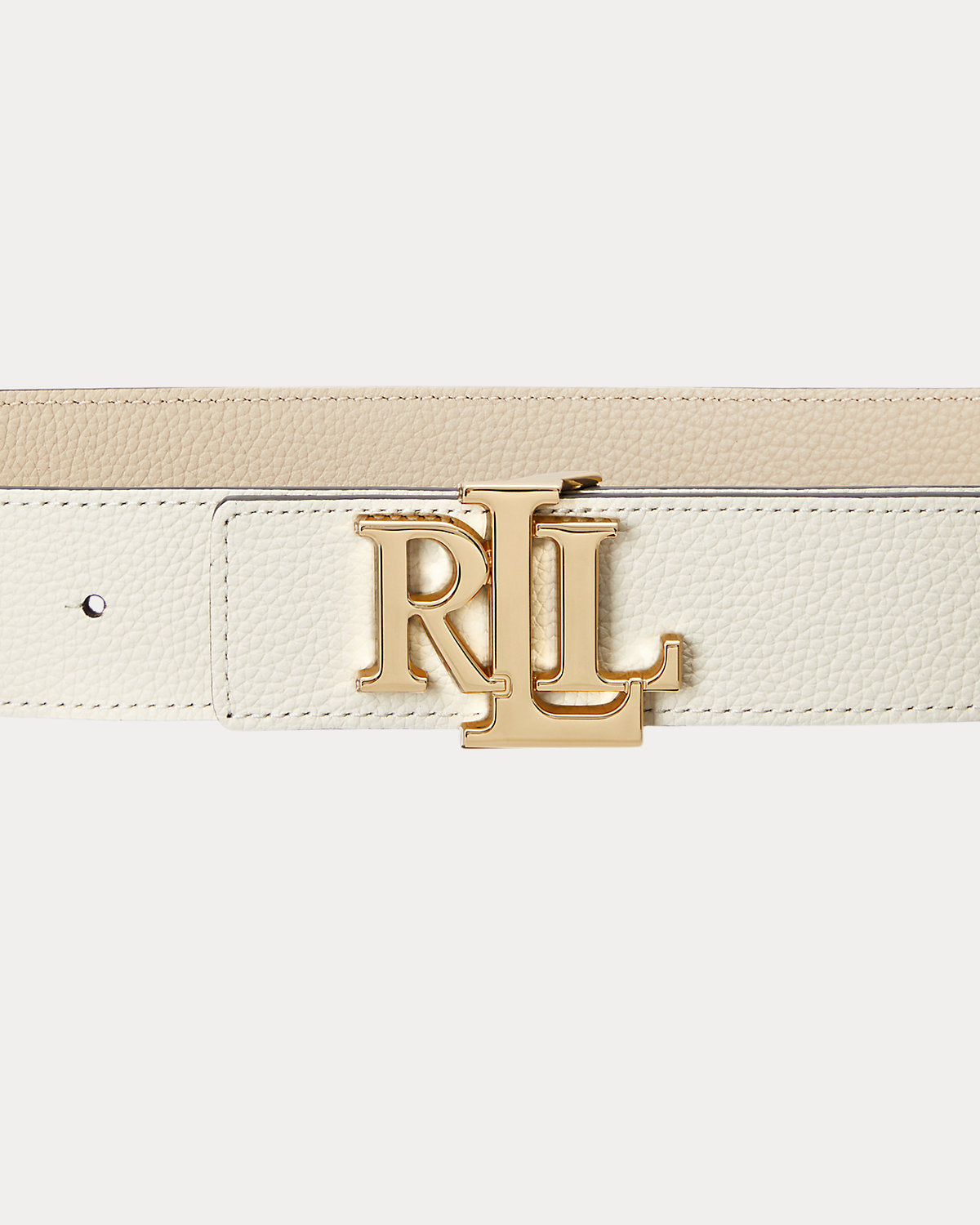 Logo Reversible Pebbled Wide Belt