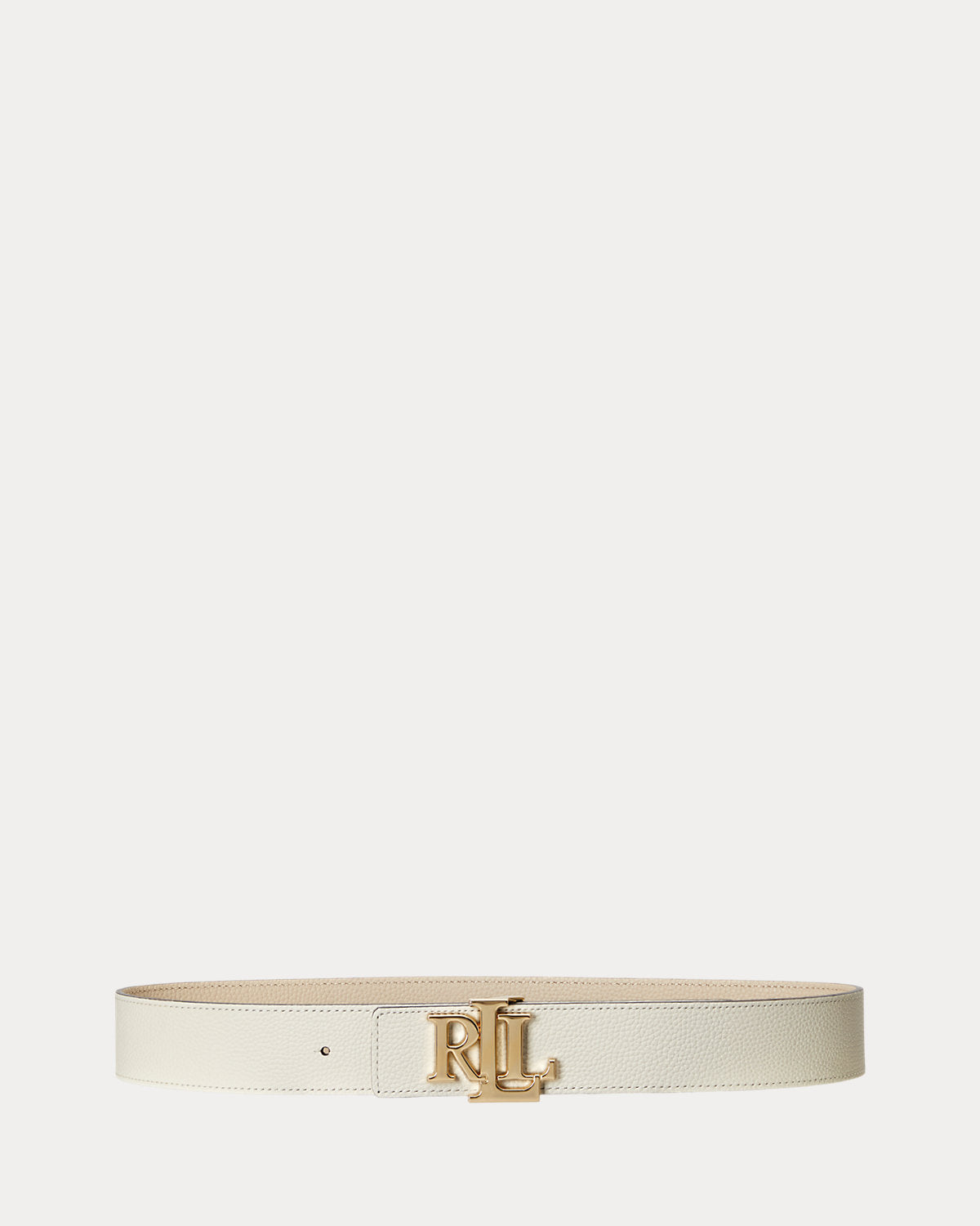 Logo Reversible Pebbled Wide Belt