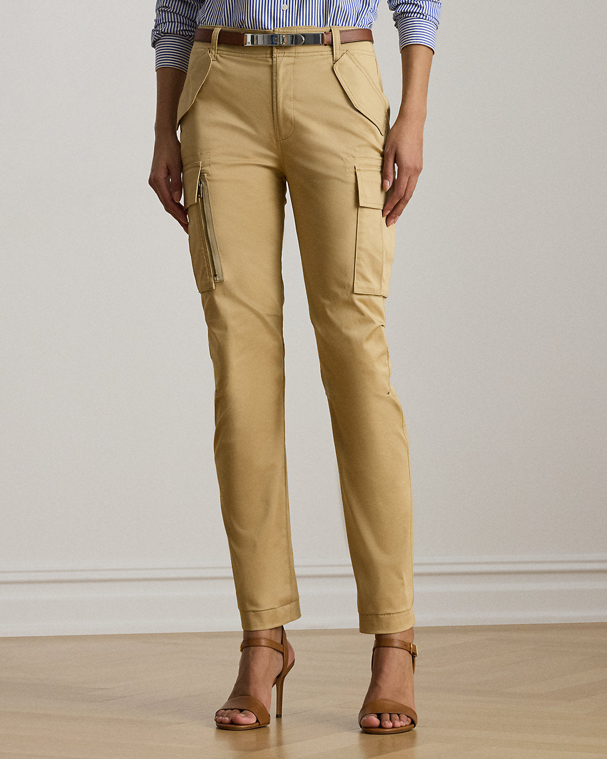 Cotton Sateen Cargo Pant