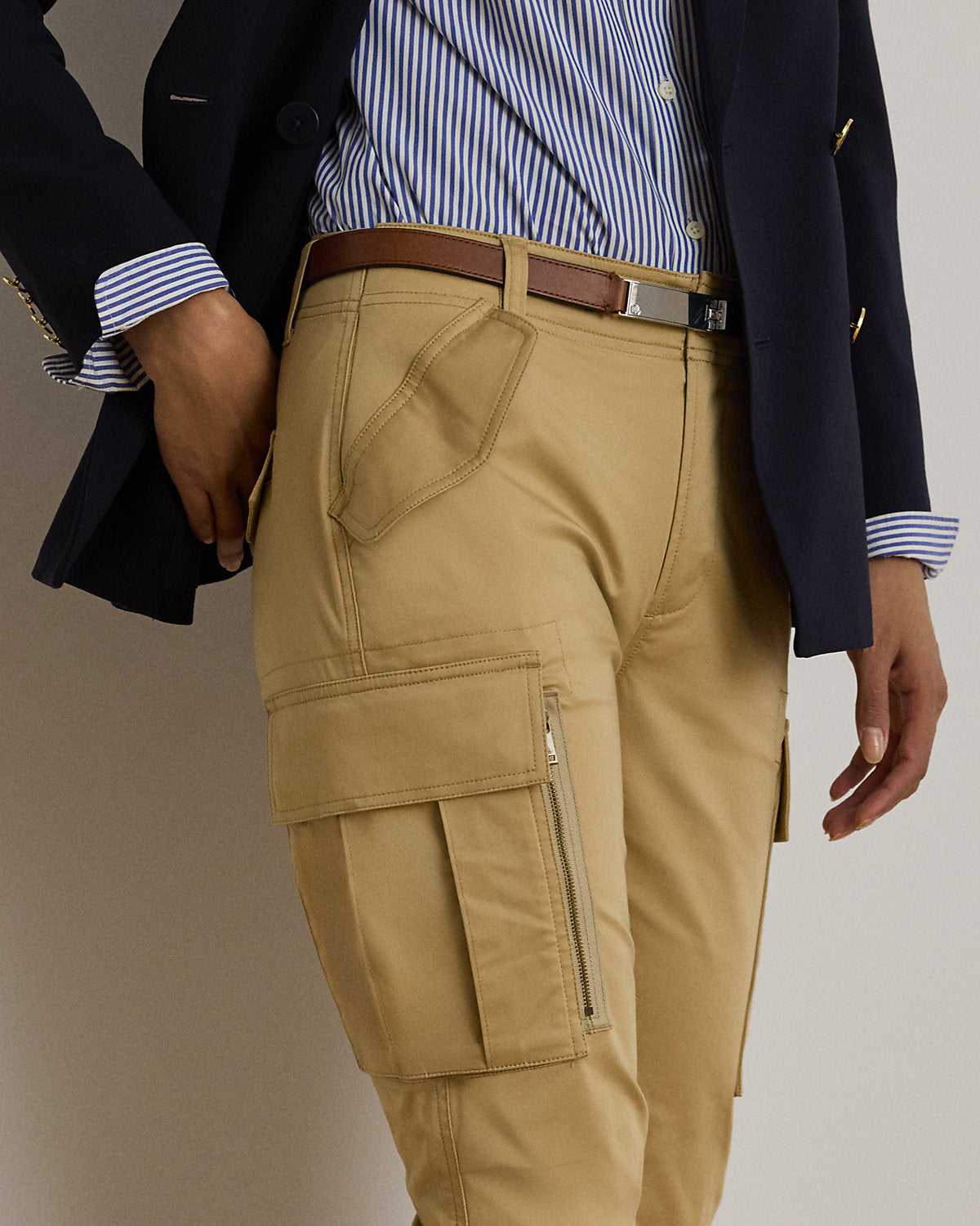 Cotton Sateen Cargo Pant