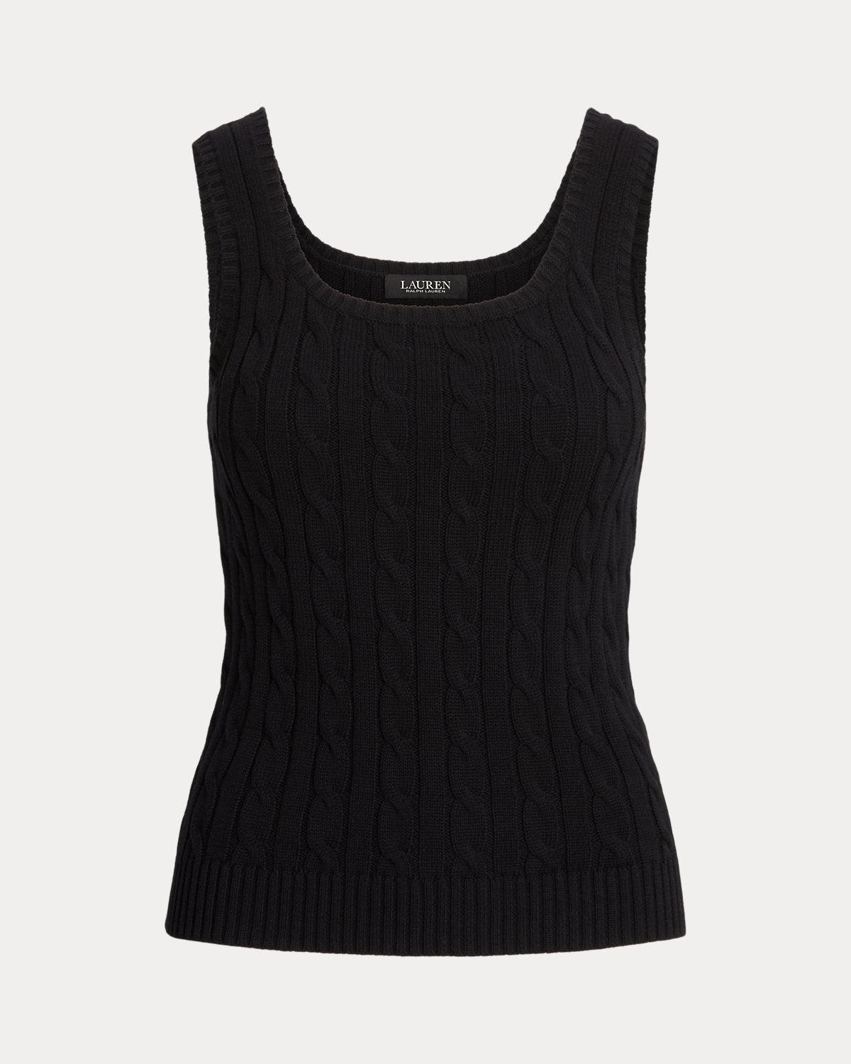 Cable-Knit Sleeveless Sweater