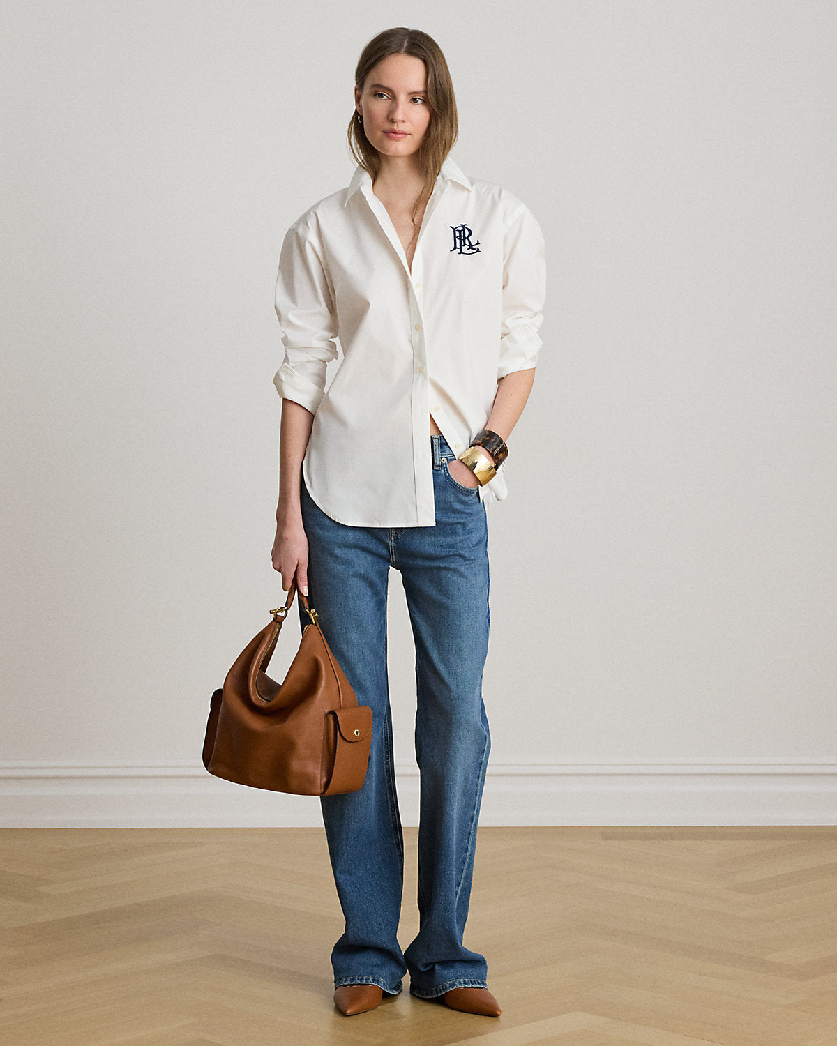 Relaxed Fit Stretch Cotton Shirt