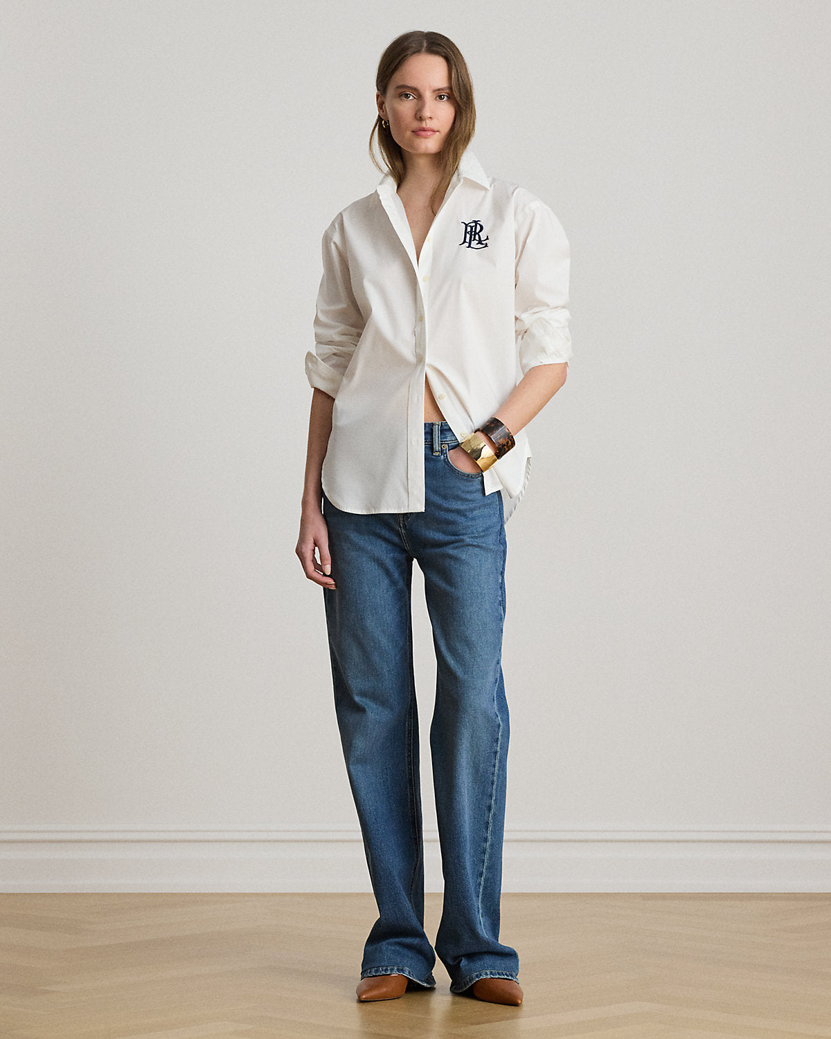 Relaxed Fit Stretch Cotton Shirt