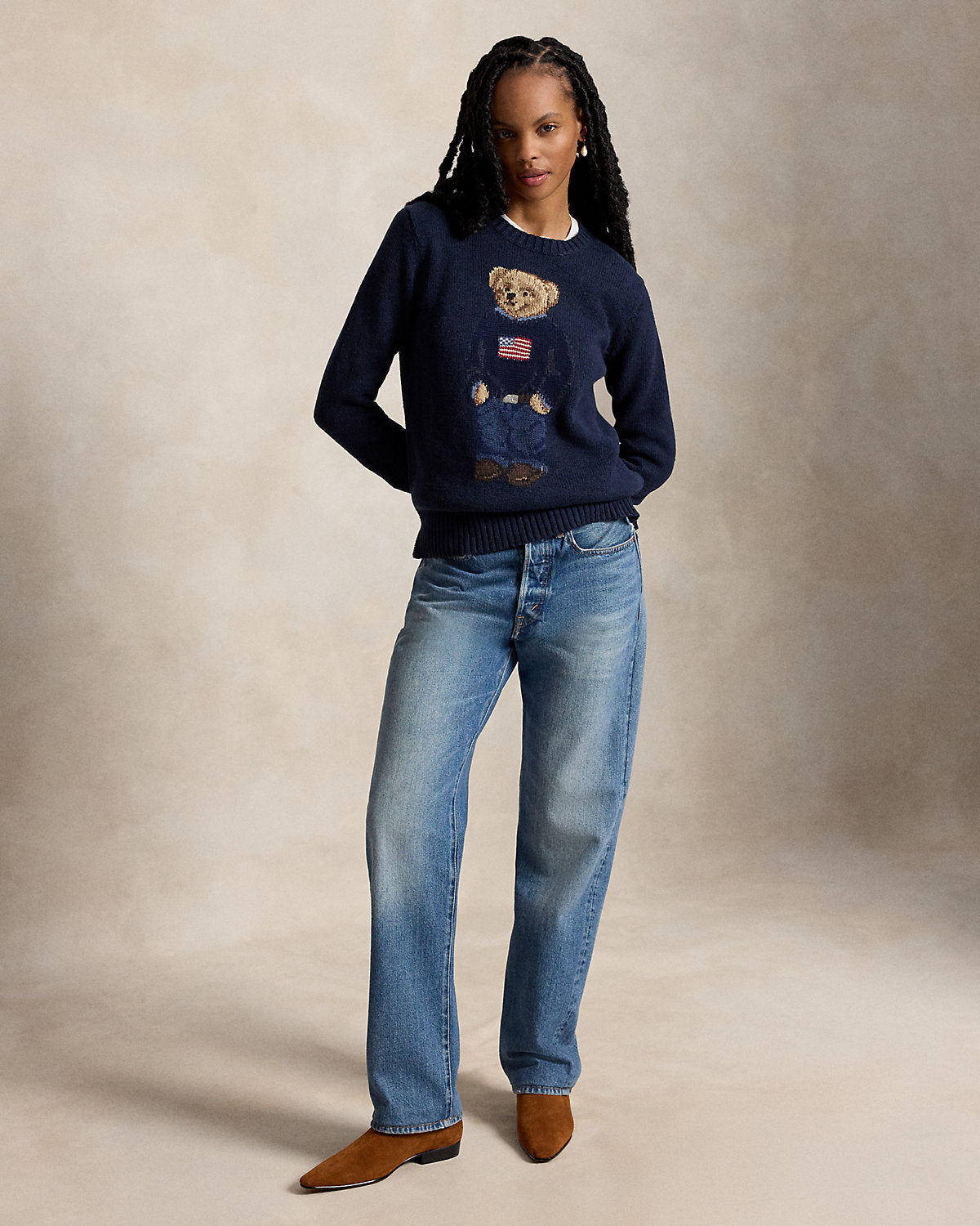 Bear Cotton-Linen Sweater