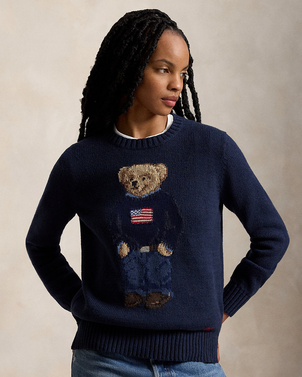 Bear Cotton-Linen Sweater