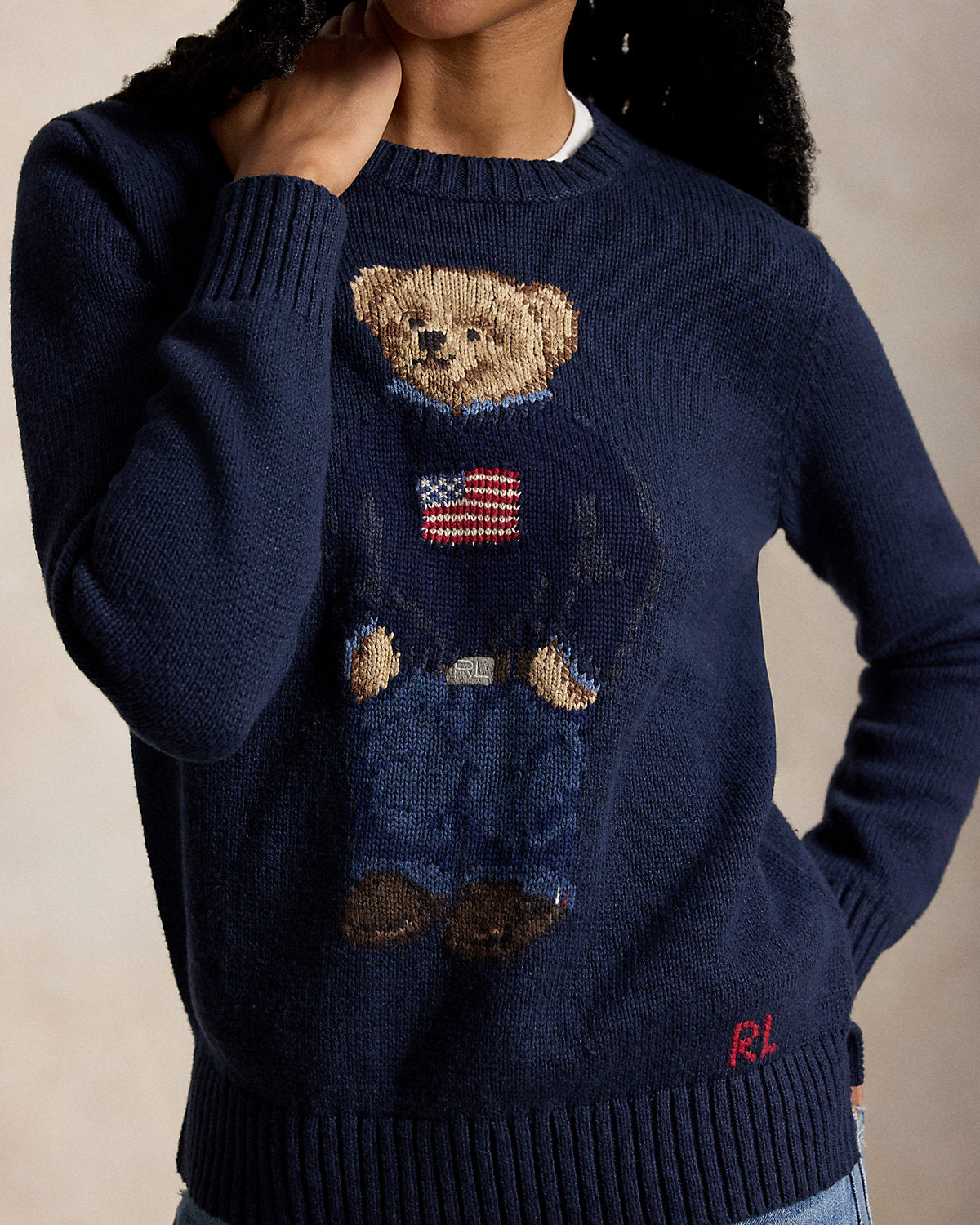 Bear Cotton-Linen Sweater