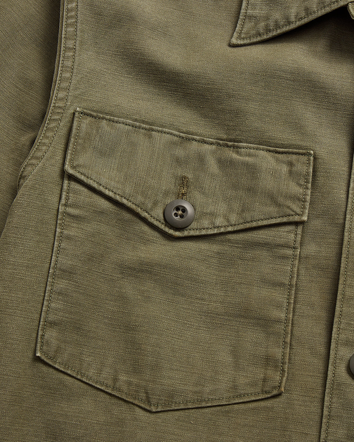 Reverse-Sateen Overshirt