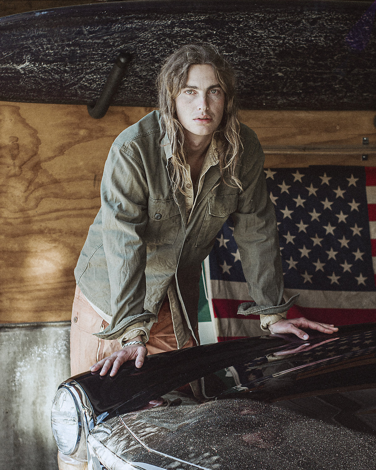 Reverse-Sateen Overshirt