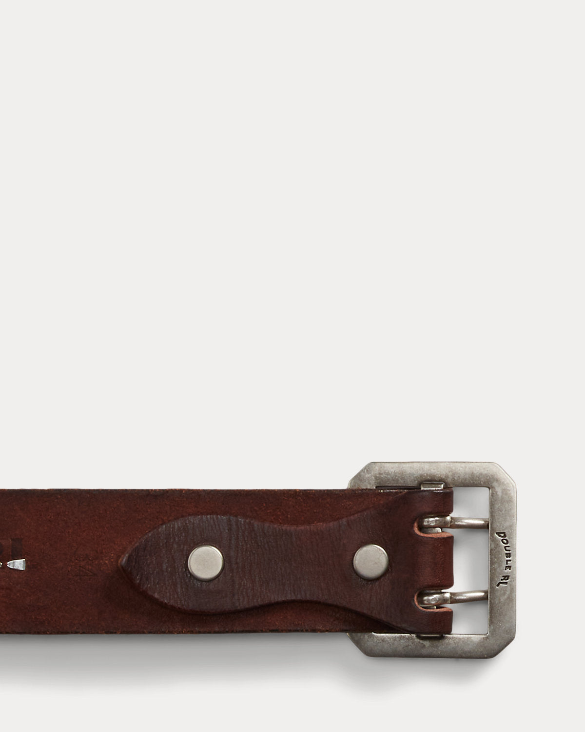 Studded-Logo Leather Belt