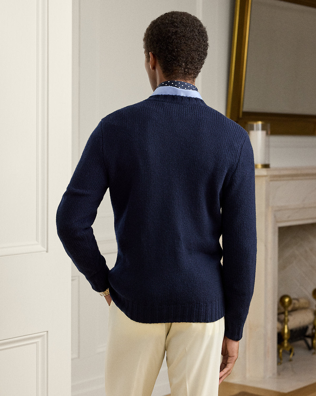 Men's Flag Cashmere Crewneck Sweater