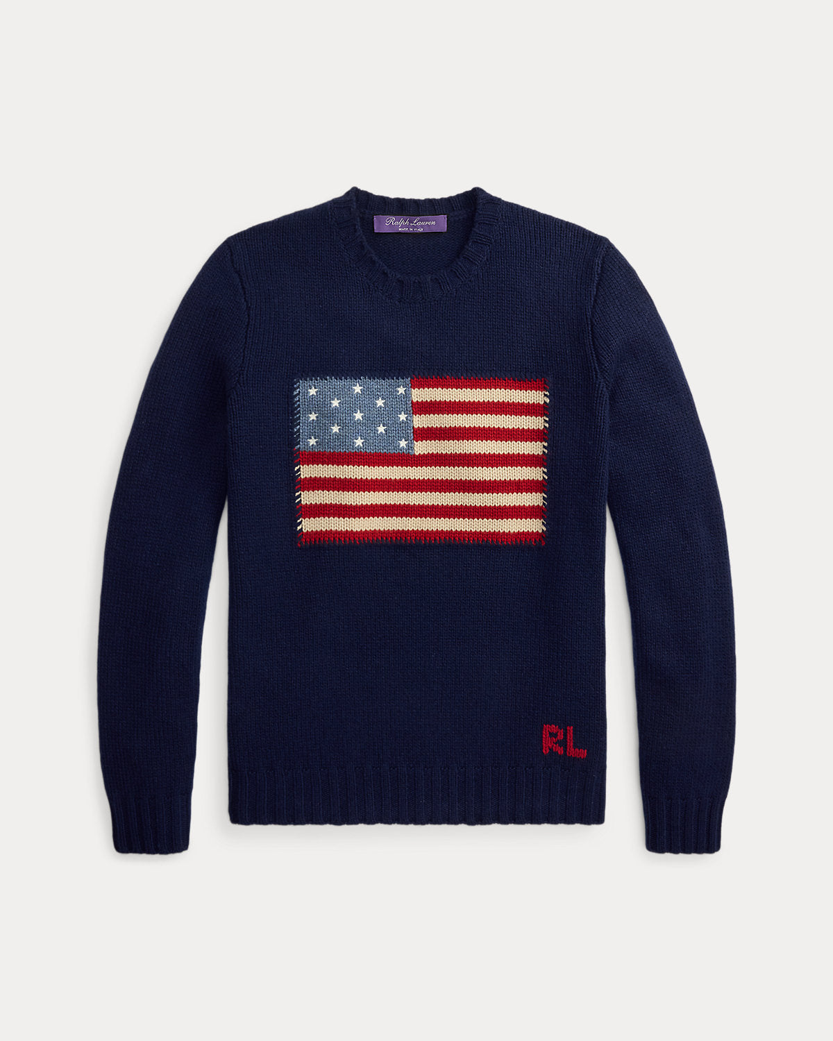 Men's Flag Cashmere Crewneck Sweater