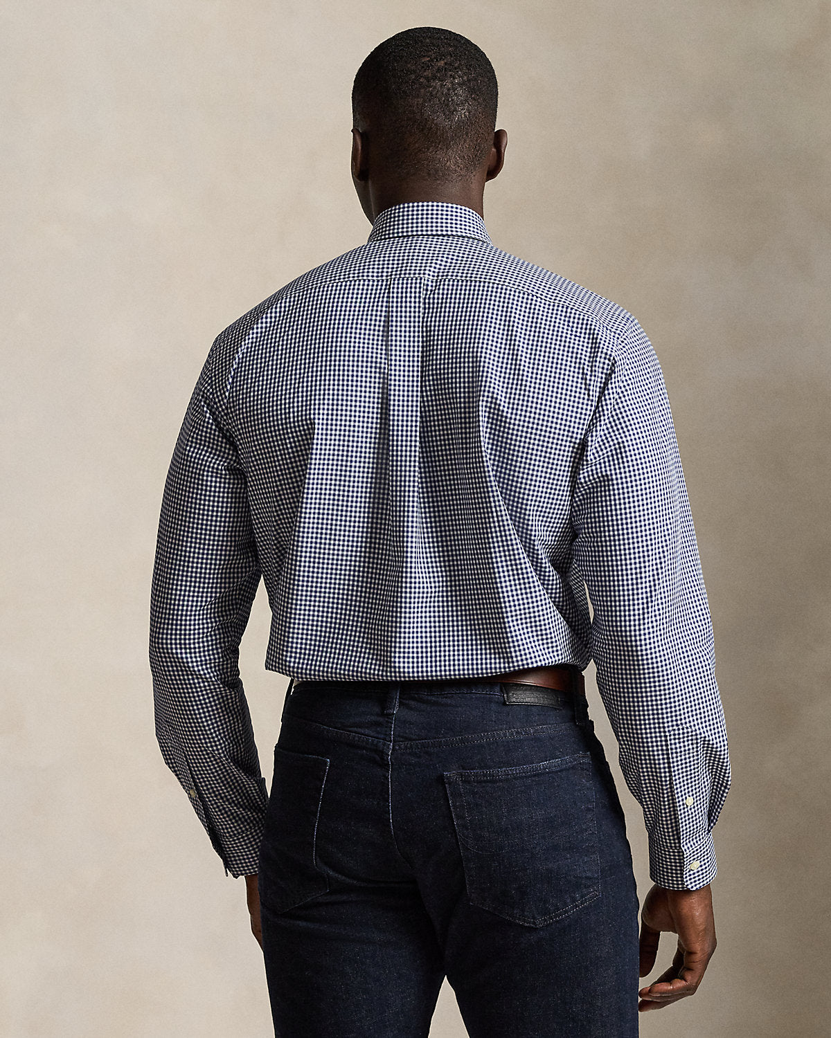 Gingham Stretch Poplin Shirt