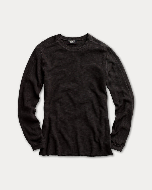 Waffle-Knit Crewneck