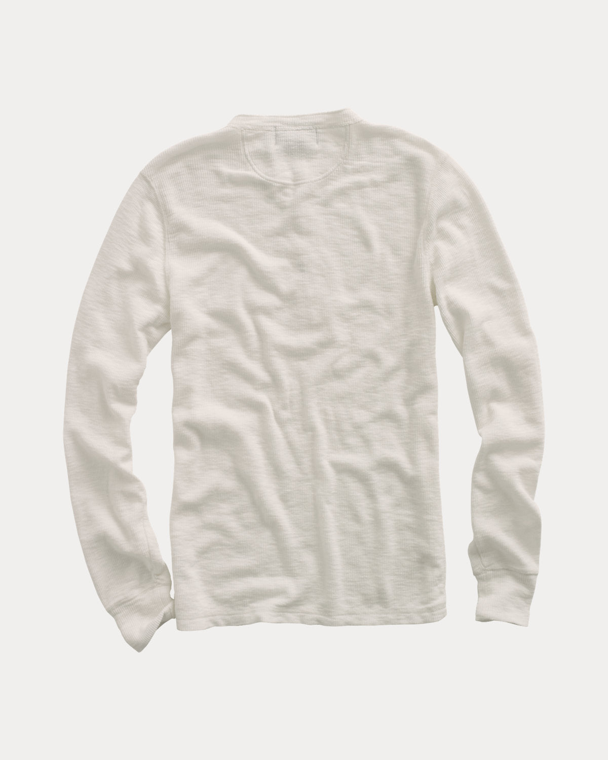 Waffle-Knit Henley Shirt