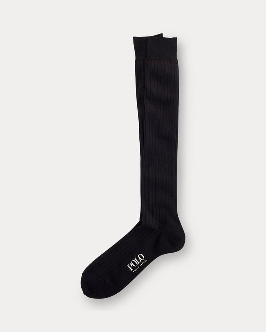 Solid Rib Over the Calf Socks