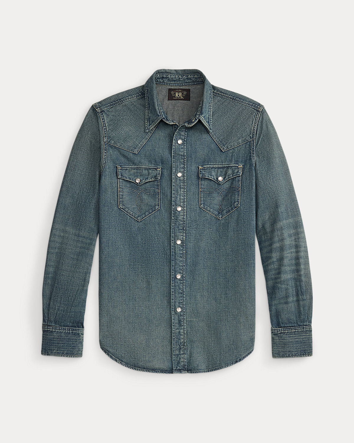 Slim Fit Denim Western Shirt