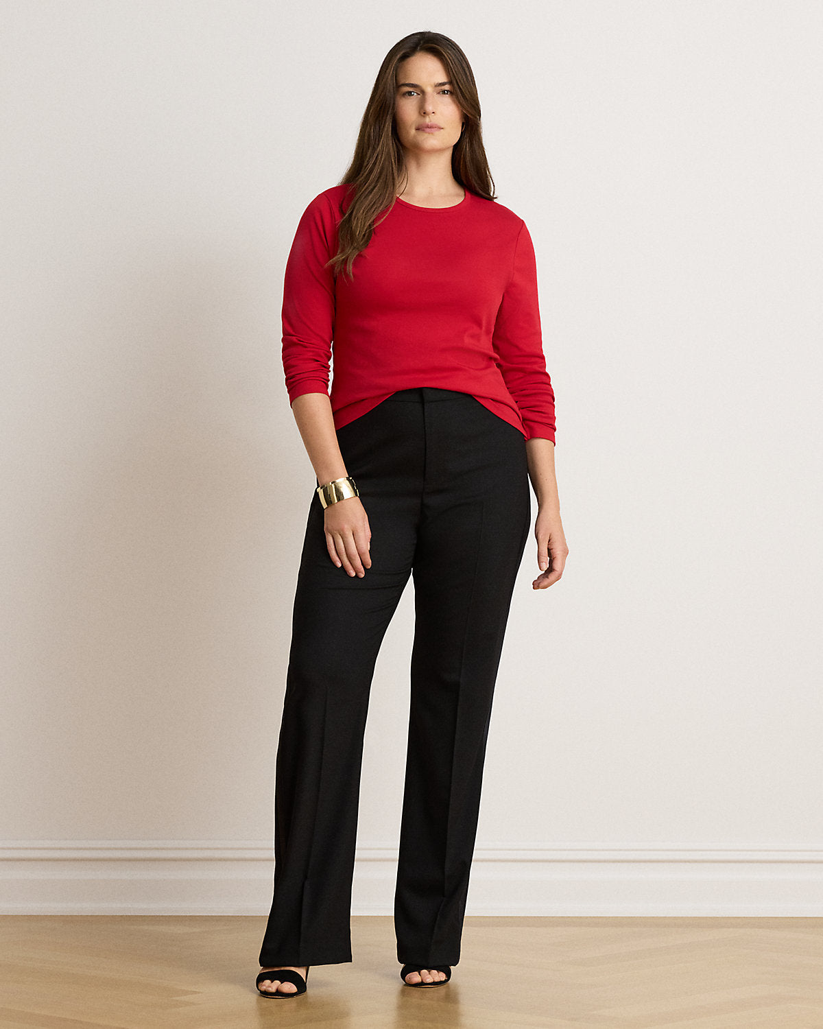 Stretch Cotton Long-Sleeve Tee