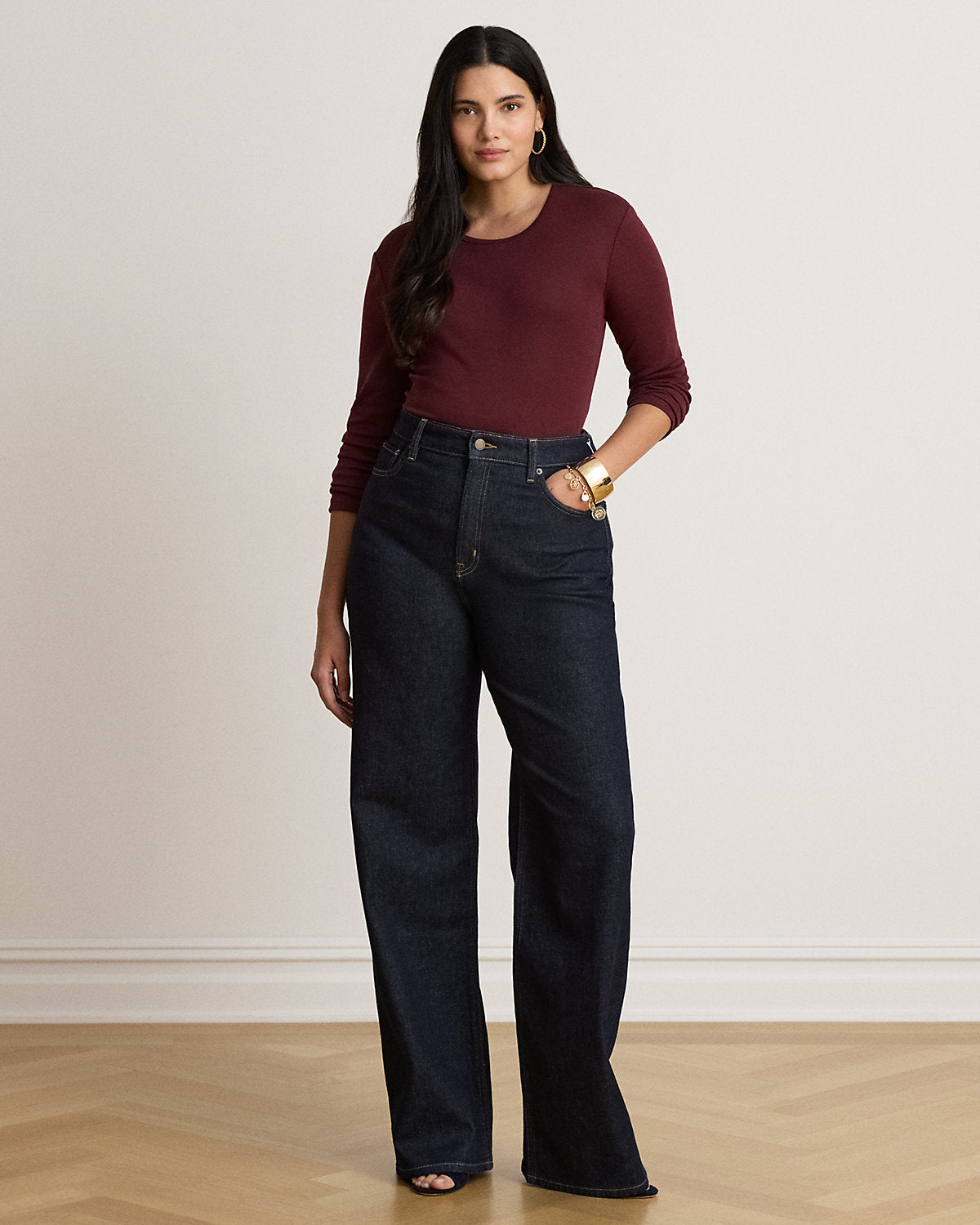 Stretch Cotton Long-Sleeve Tee