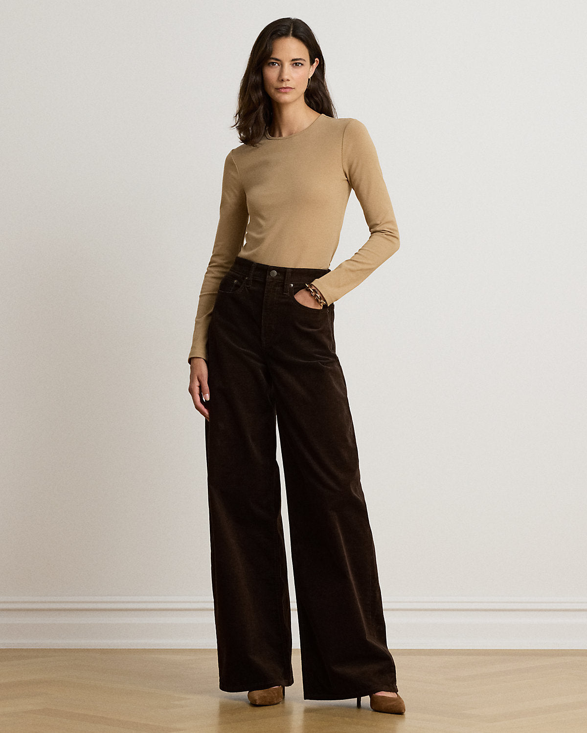 Stretch Cotton Long-Sleeve Tee