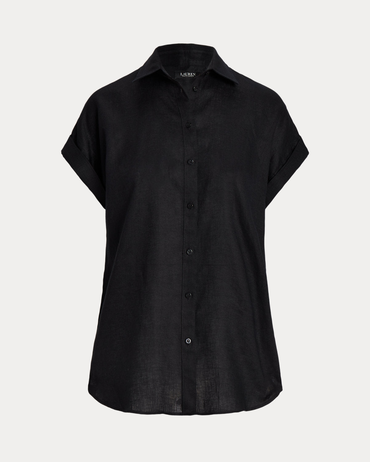 Relaxed Fit Linen Short-Sleeve Shirt