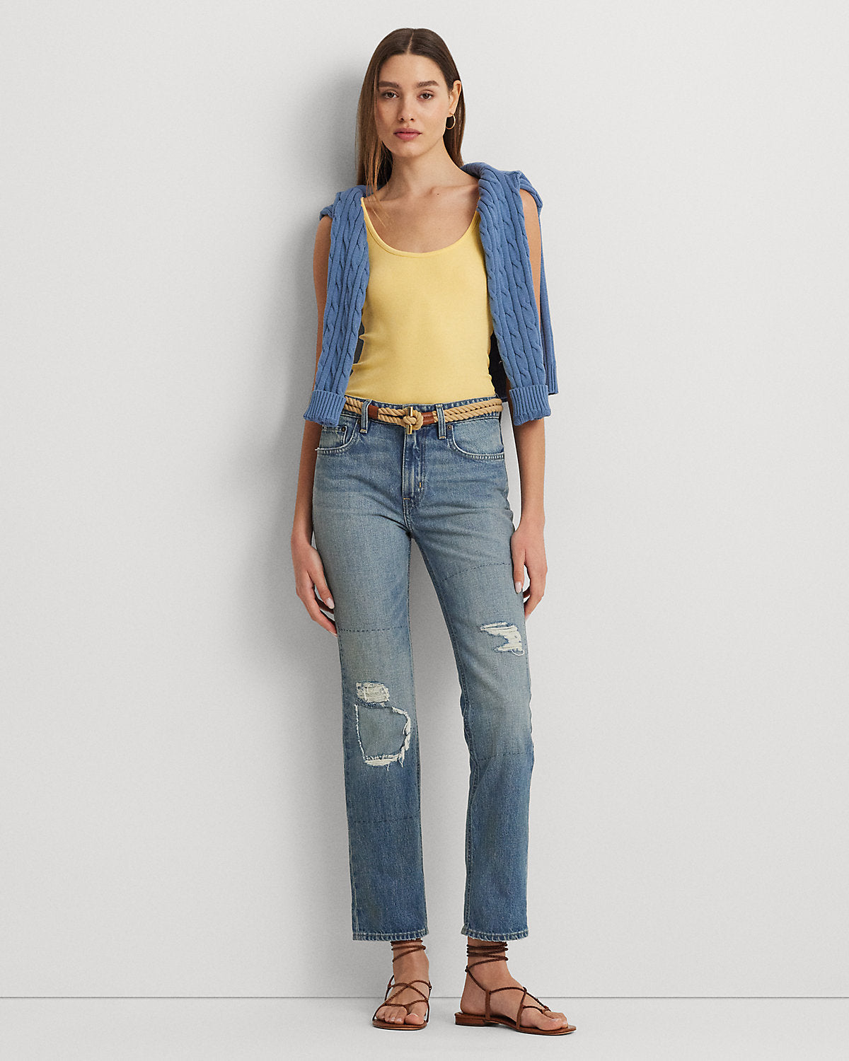 Stretch Cotton Tank Top