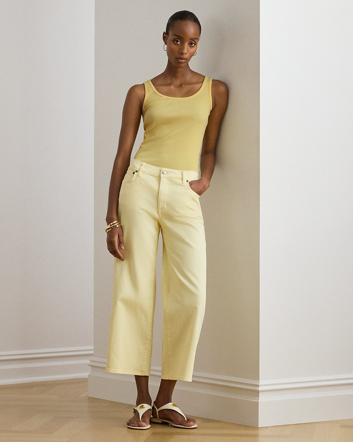 Stretch Cotton Tank Top