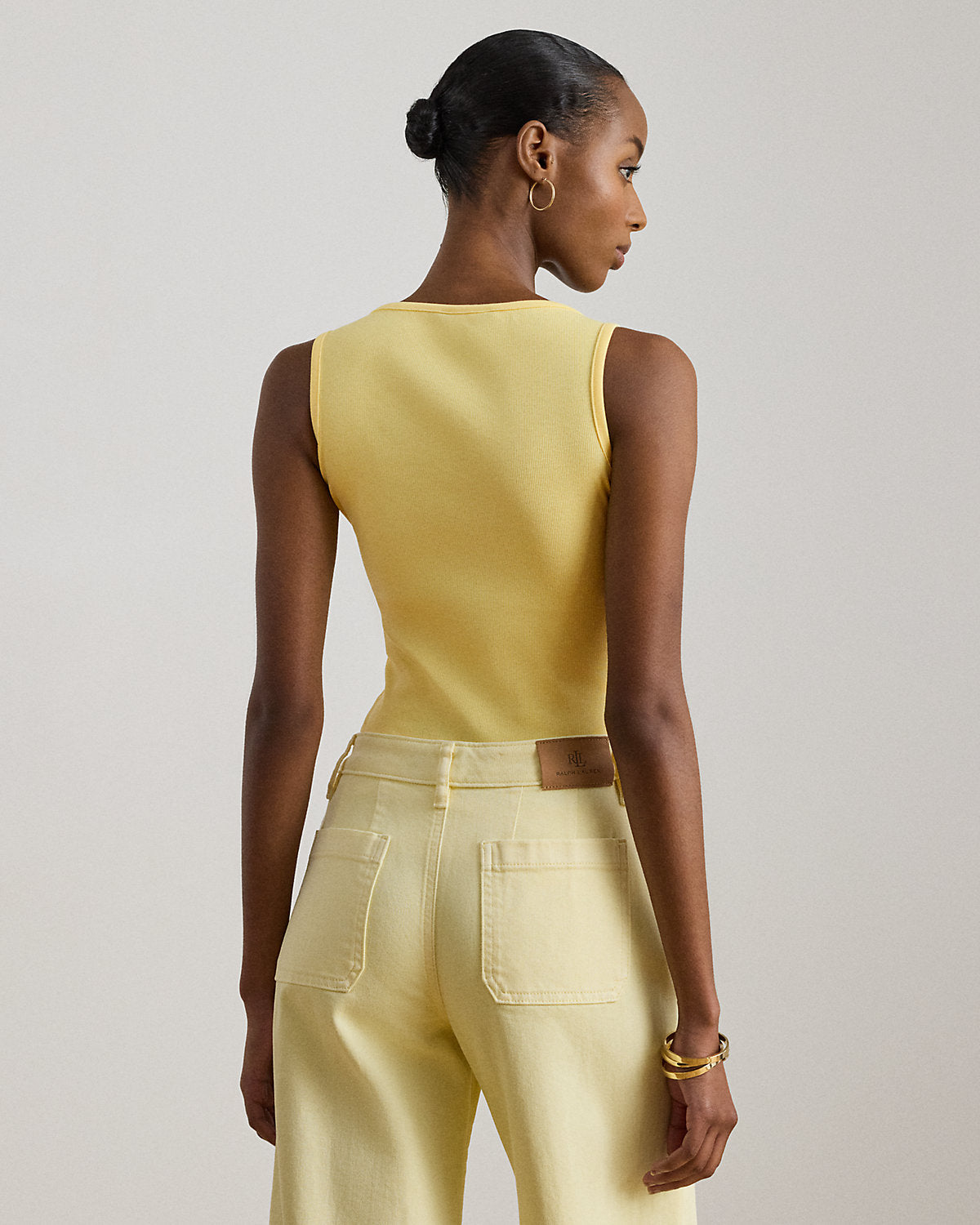 Stretch Cotton Tank Top