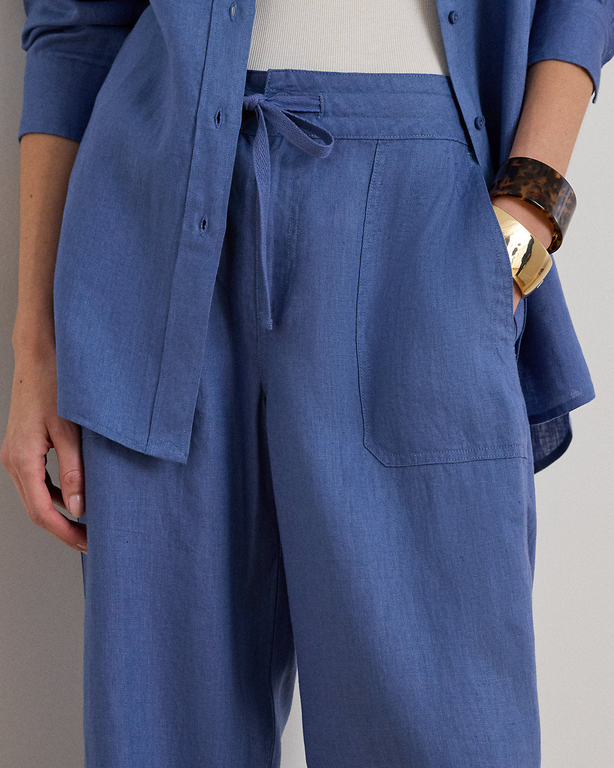 Linen Wide-Leg Pant