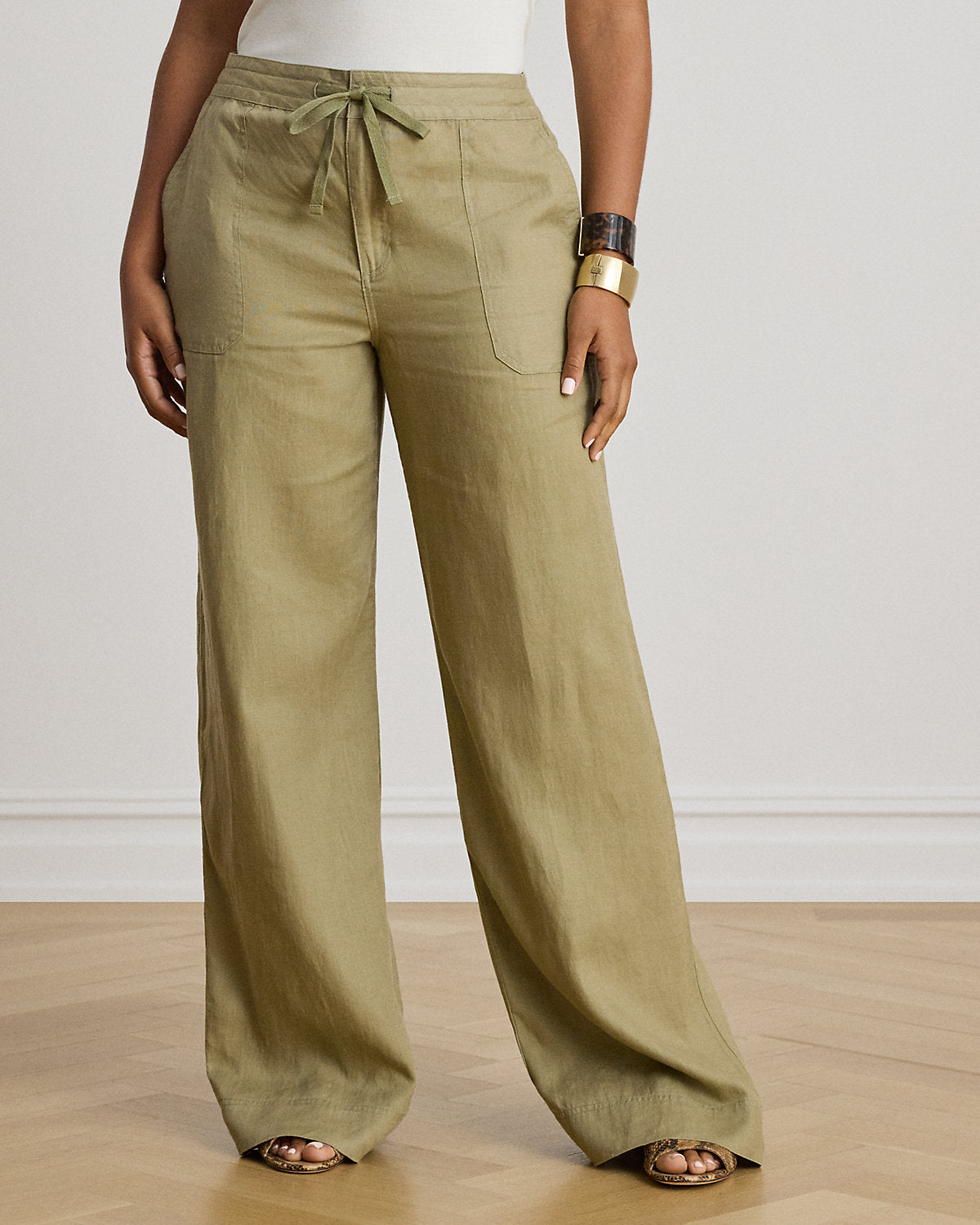 Linen Wide-Leg Pant