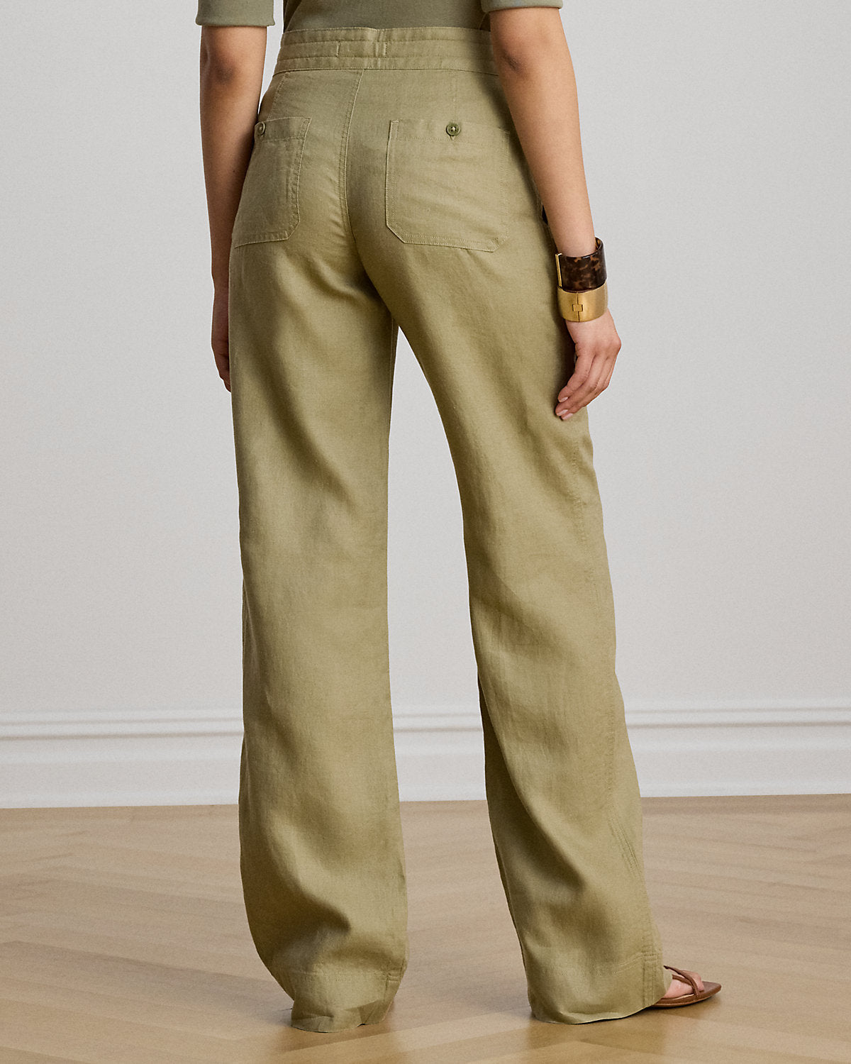 Linen Wide-Leg Pant