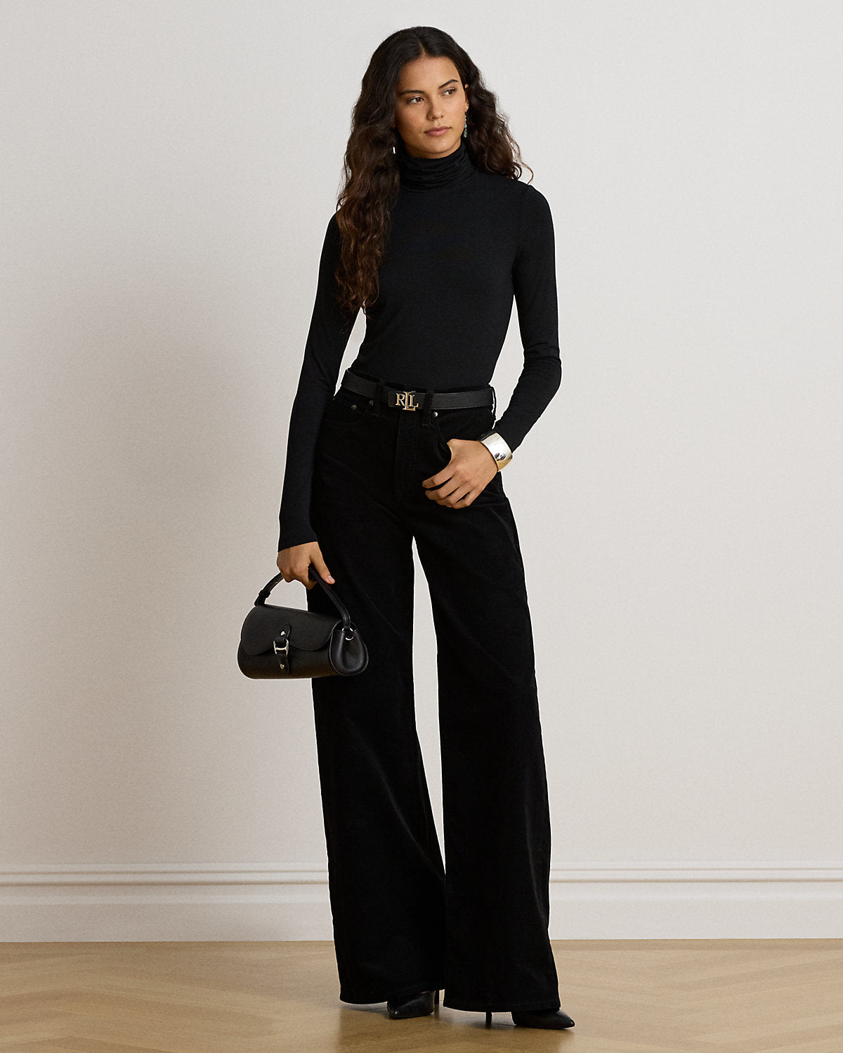 Stretch Jersey Turtleneck