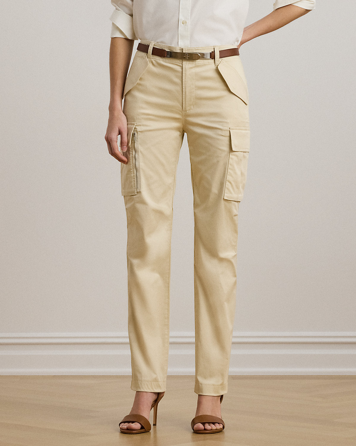 Cotton Sateen Cargo Pant