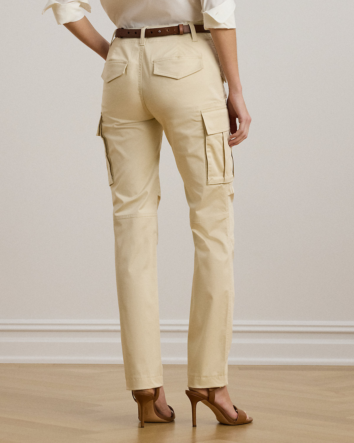 Cotton Sateen Cargo Pant
