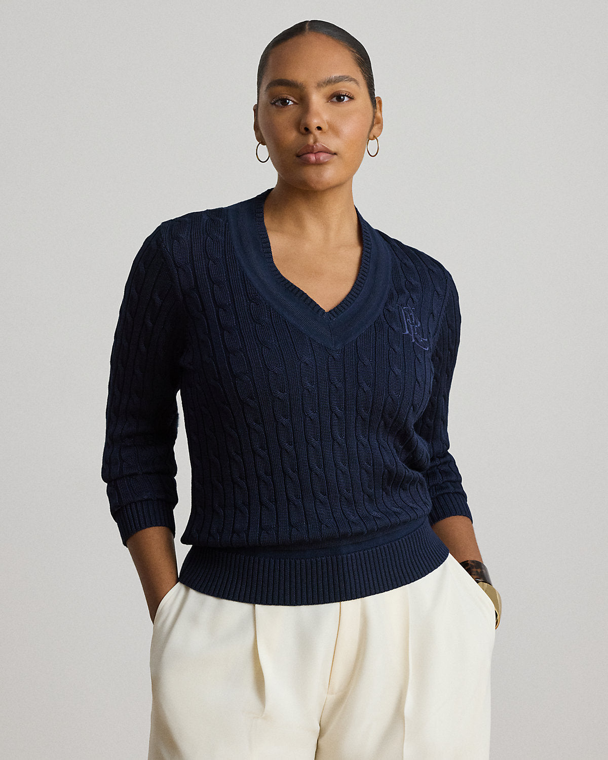 Cable-Knit Cricket Sweater