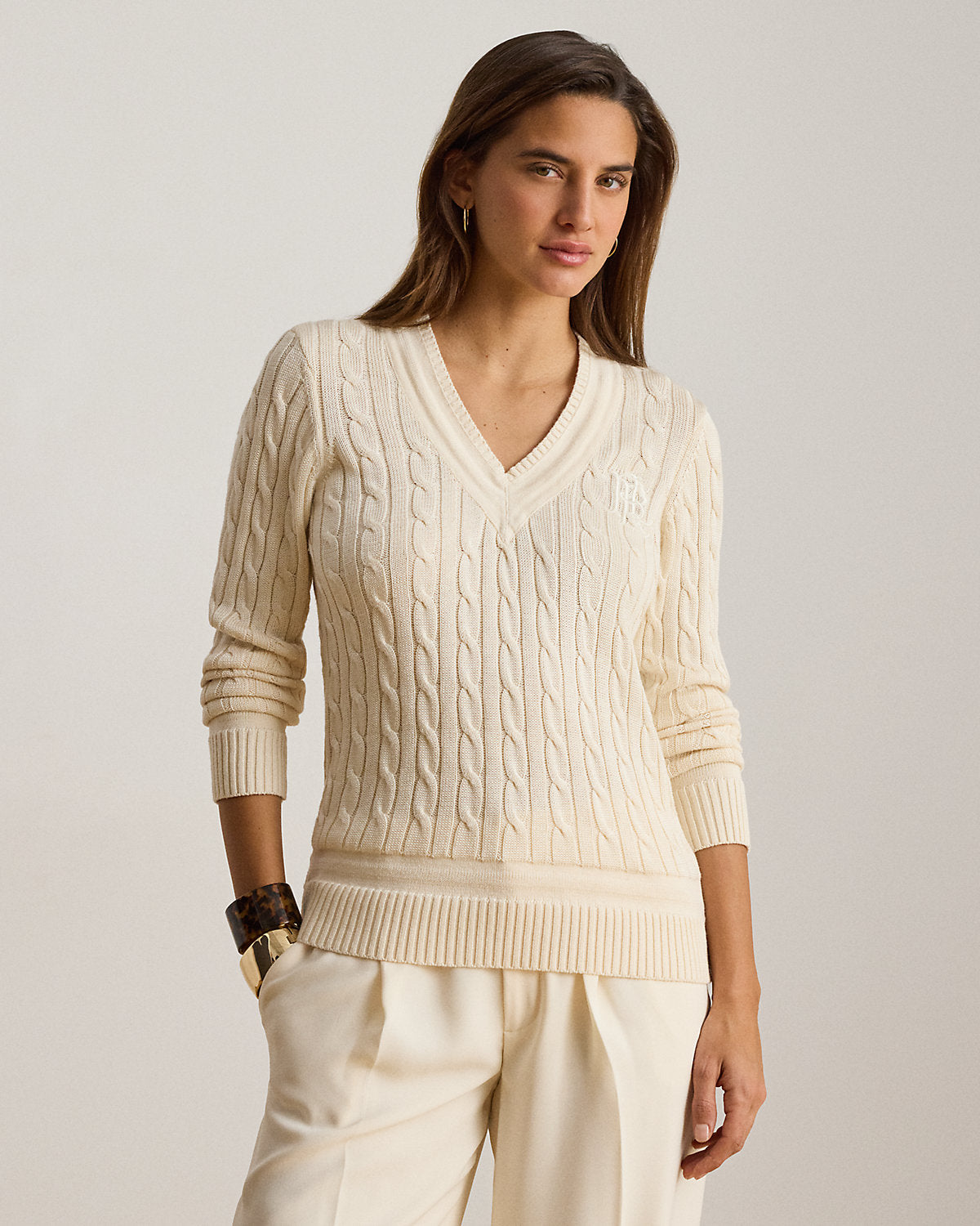 Cable-Knit Cricket Sweater