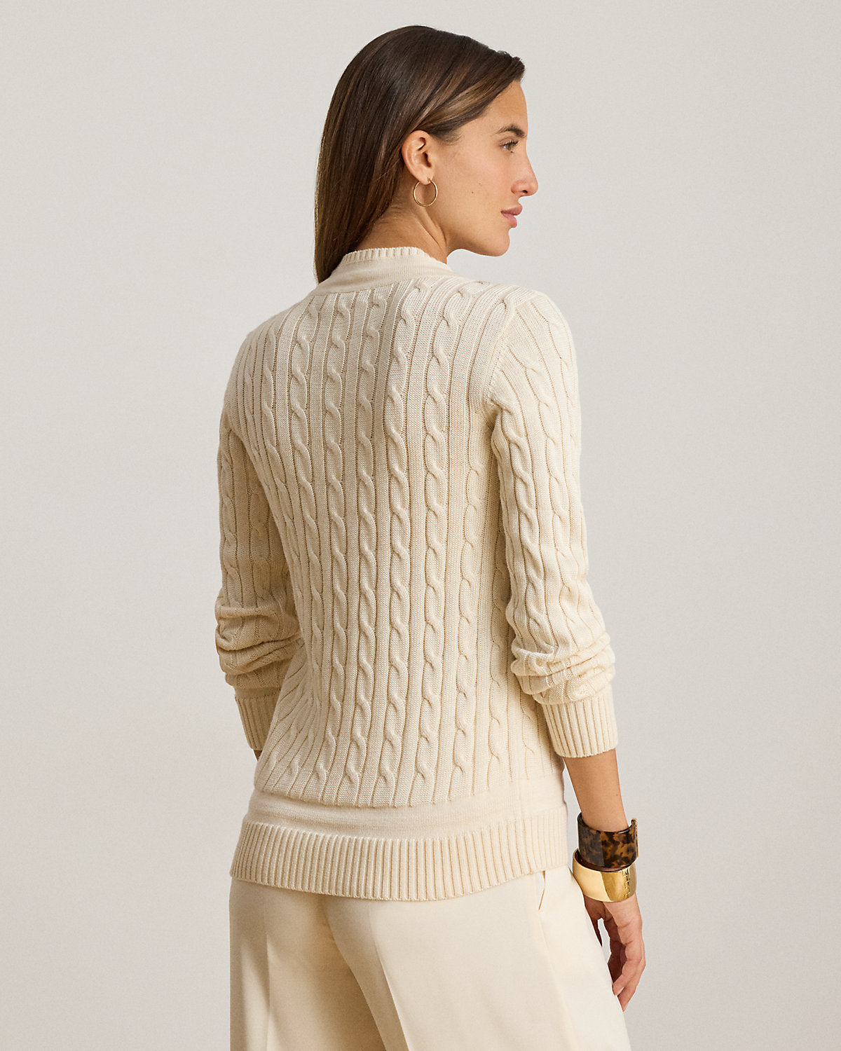 Cable-Knit Cricket Sweater